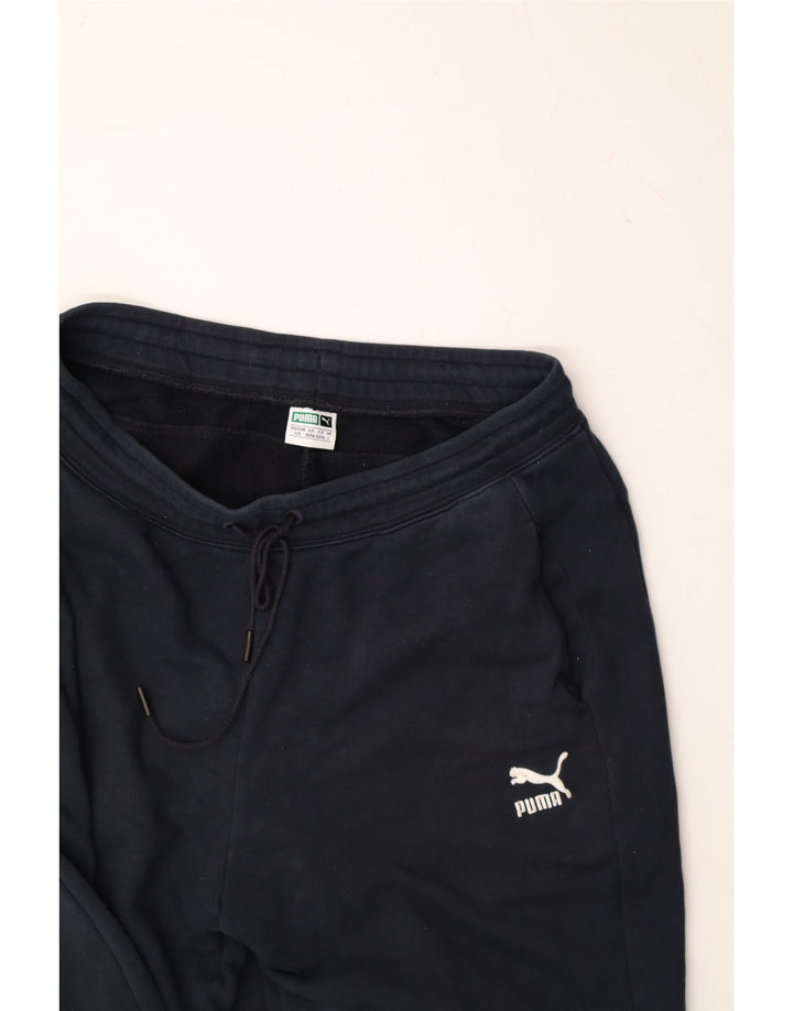 PUMA Mens Tracksuit Trousers Large  Navy Blue Cotton Vintage Puma and Second-Hand Puma from Messina Hembry 