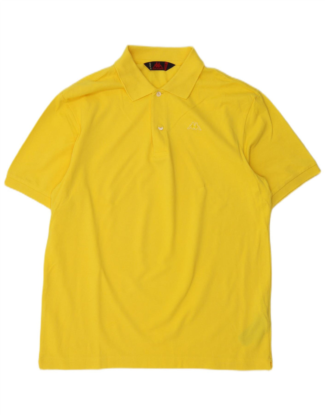 Camisa polo masculina KAPPA grande algodão amarelo