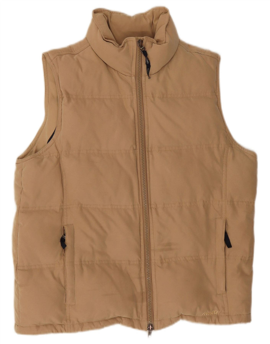 Musto Womens Oversized acolchoado Gilet UK 10 pequeno poliéster bege