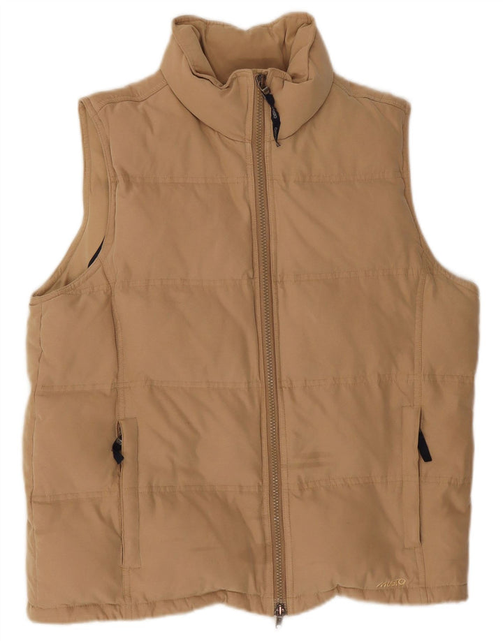 Musto Womens Oversized acolchoado Gilet UK 10 pequeno poliéster bege