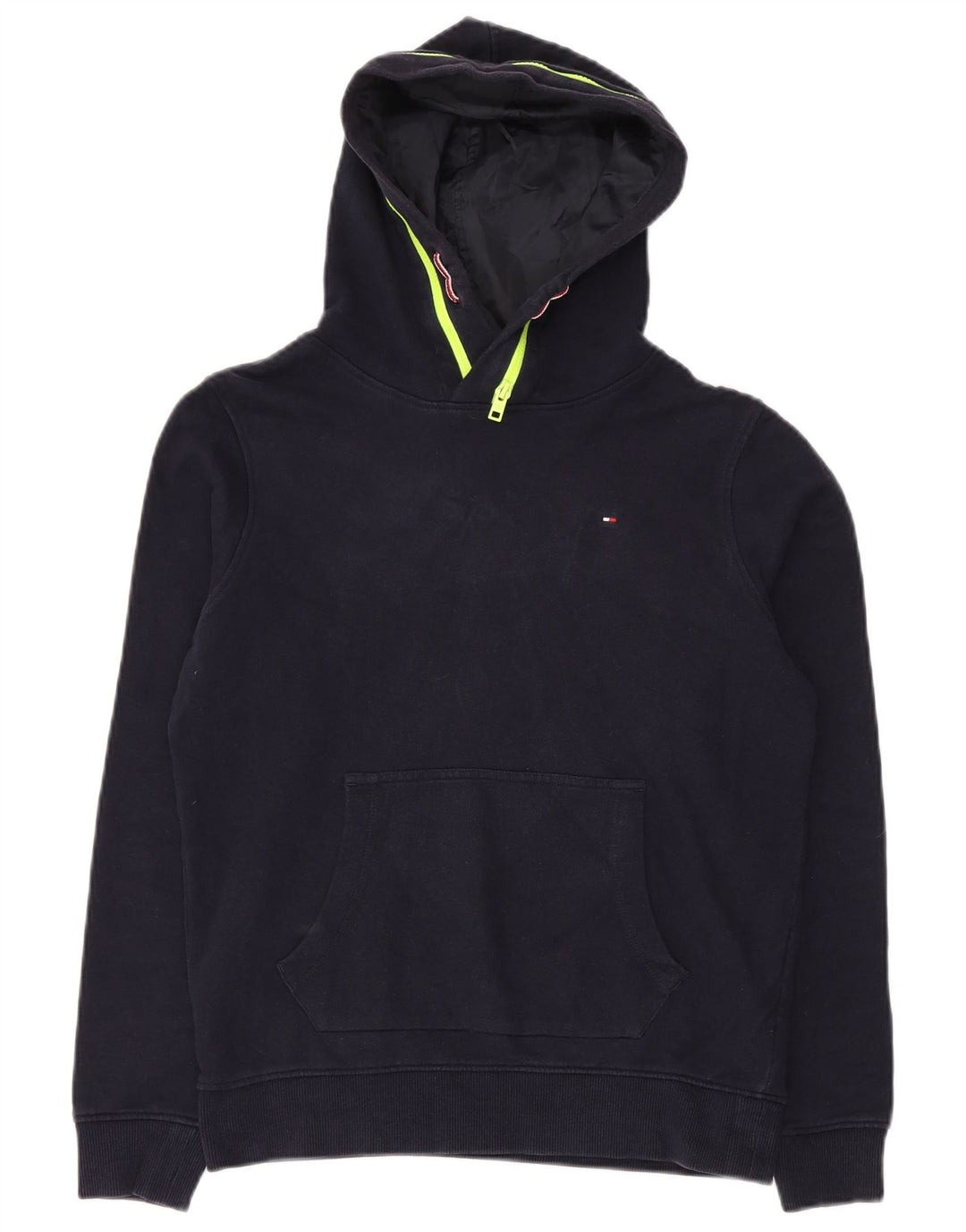 Tommy Hilfiger Meninos moletom com capuz 13-14 anos azul marinho poliéster