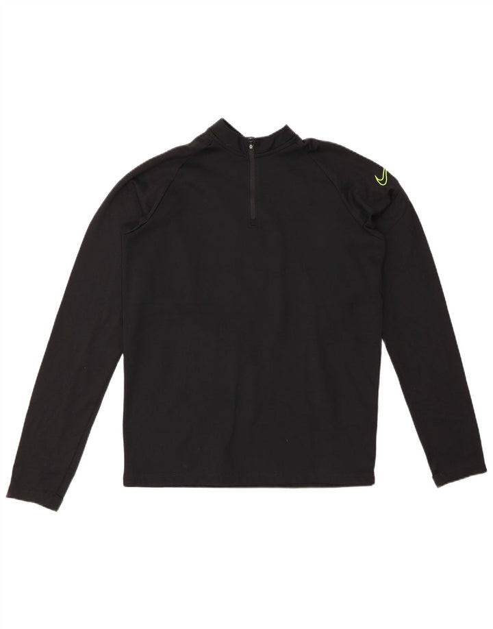 NIKE Boys Dri Fit Graphic Pullover Treino Top 13-14 Anos XL Preto