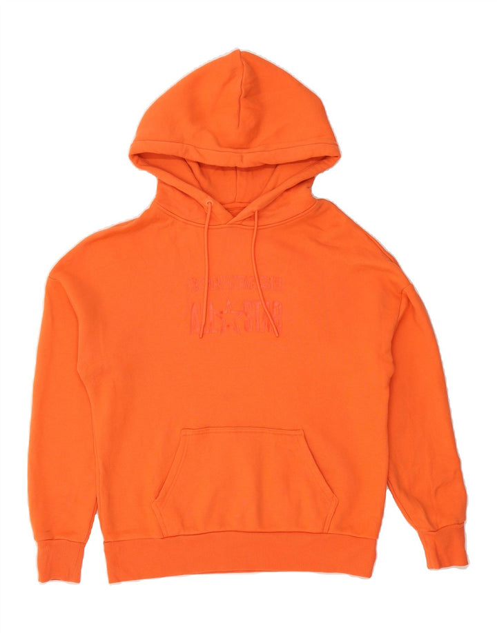 CONVERSE Mens Graphic Hoodie Jumper XS Orange Cotton Vintage Converse and Second-Hand Converse from Messina Hembry 
