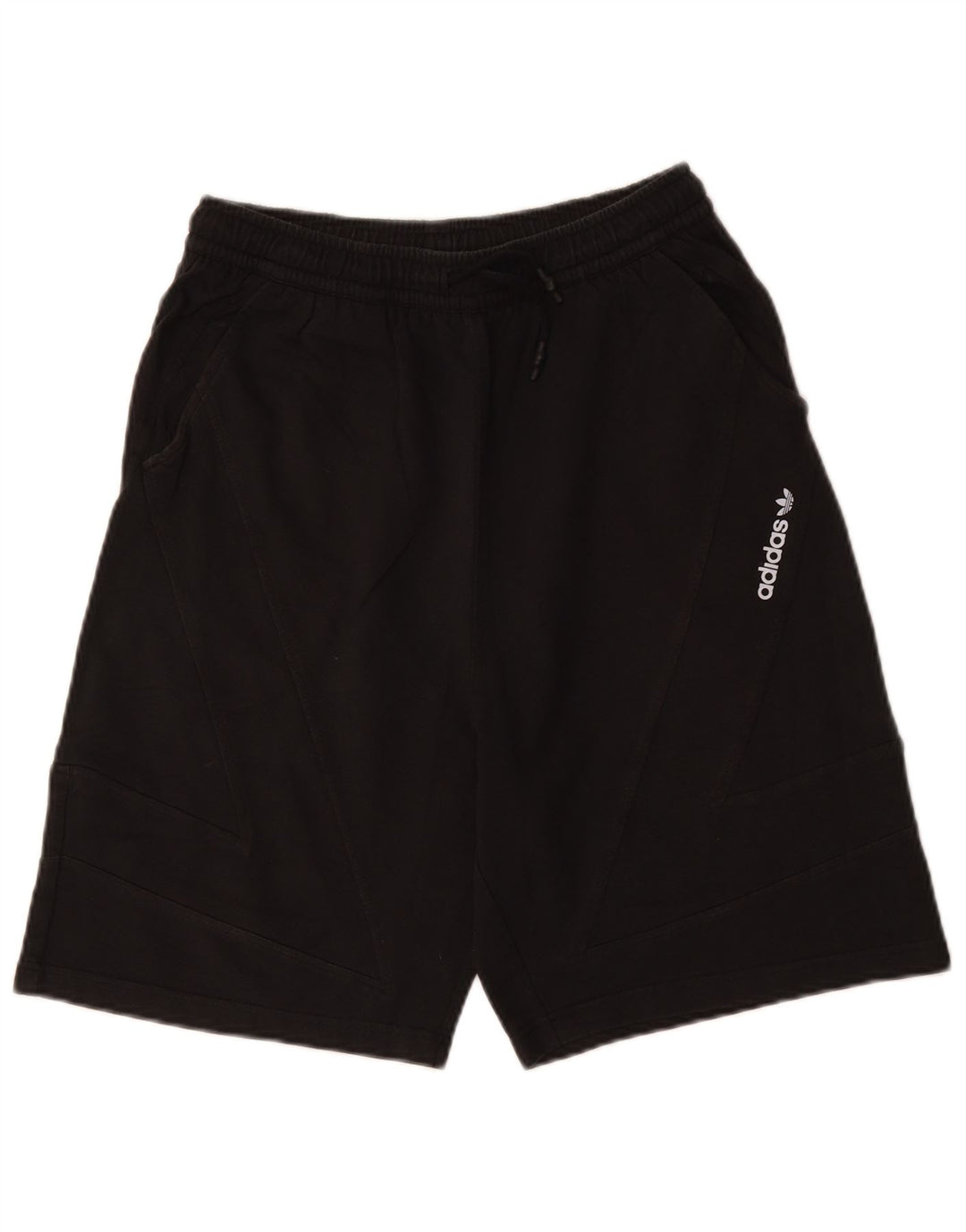 ADIDAS Mens Sport Shorts Pequeno Algodão Preto