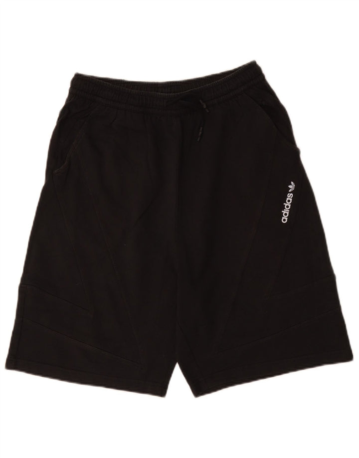 ADIDAS Mens Sport Shorts Pequeno Algodão Preto