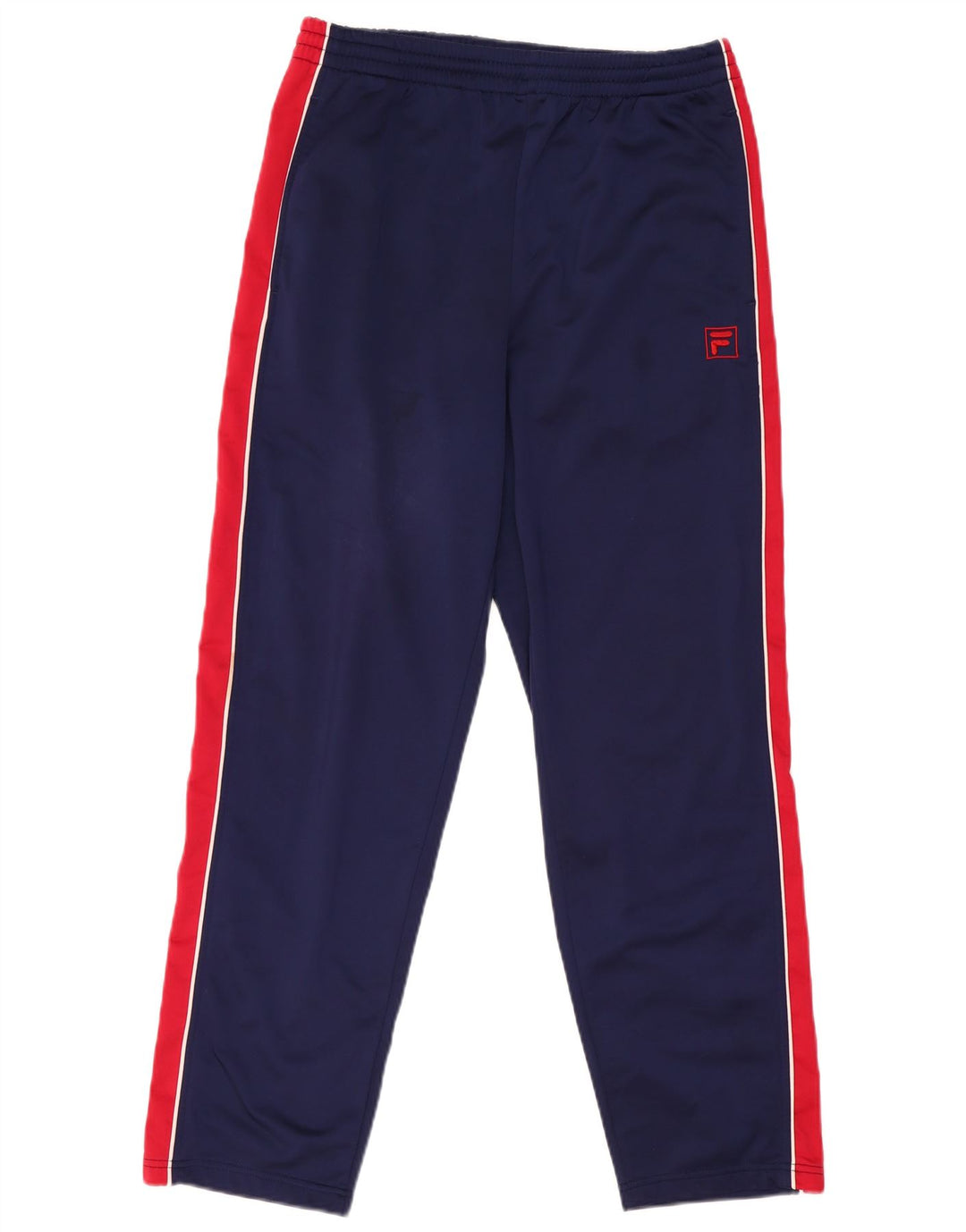 Calça de treino masculina Fila IT 48 poliéster colorblock azul marinho médio