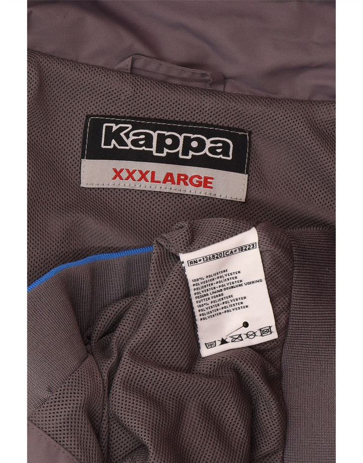 Jaqueta bomber masculina Kappa Reino Unido 46 3XL cinza