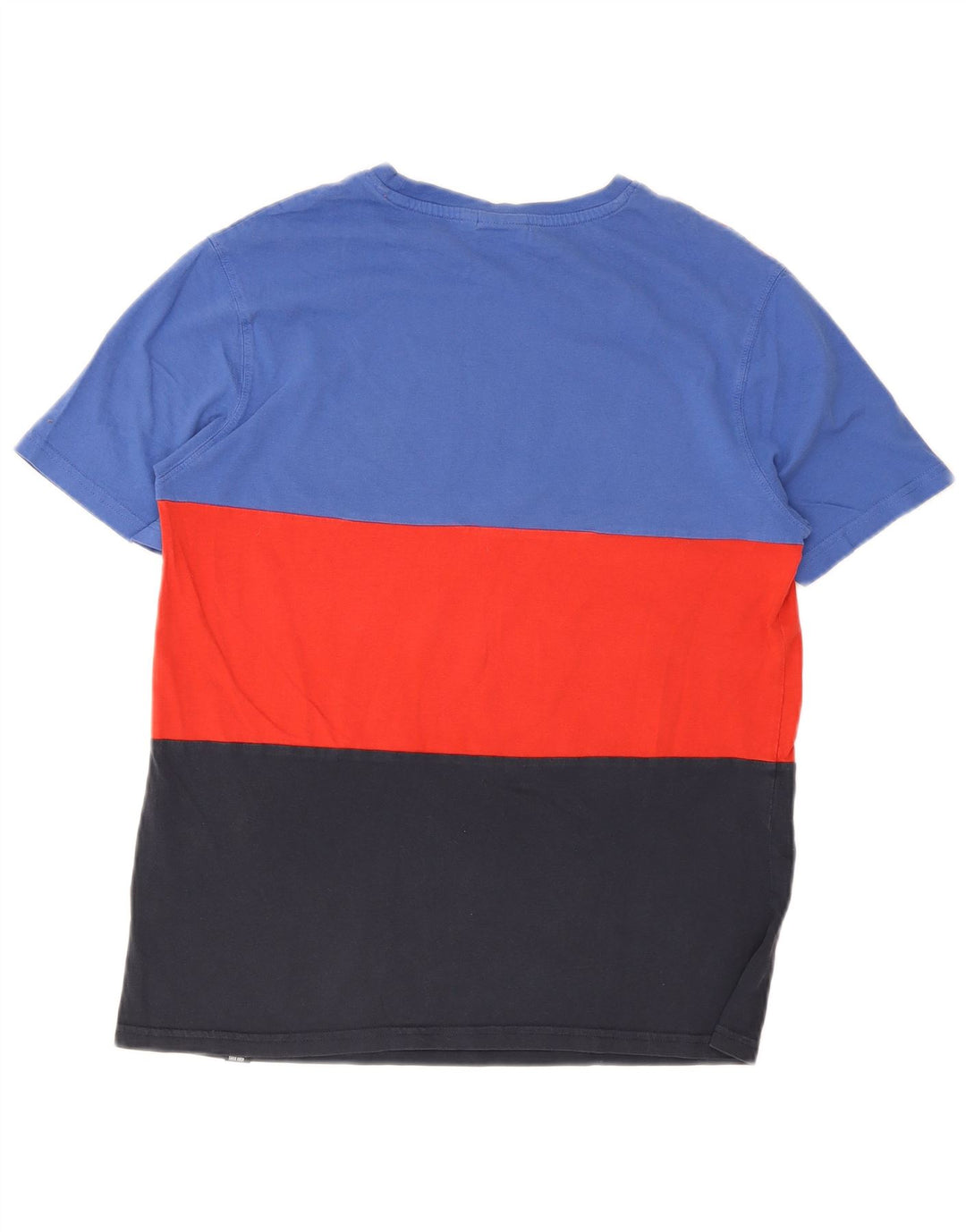 Camiseta masculina Ellesse com estampa gráfica pequena de algodão colorblock multicolorido
