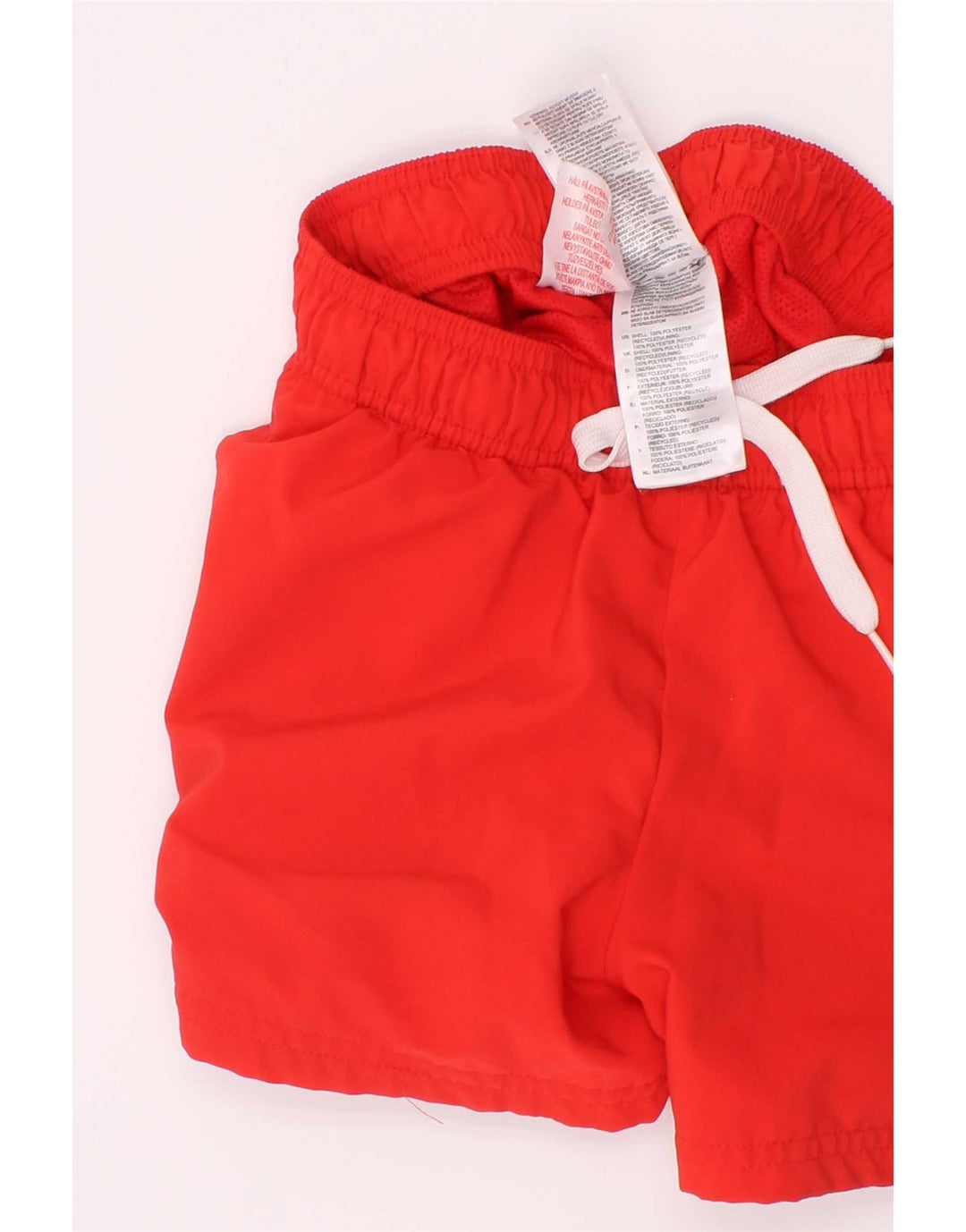 Shorts esportivos masculinos Adidas 9-10 anos poliéster vermelho