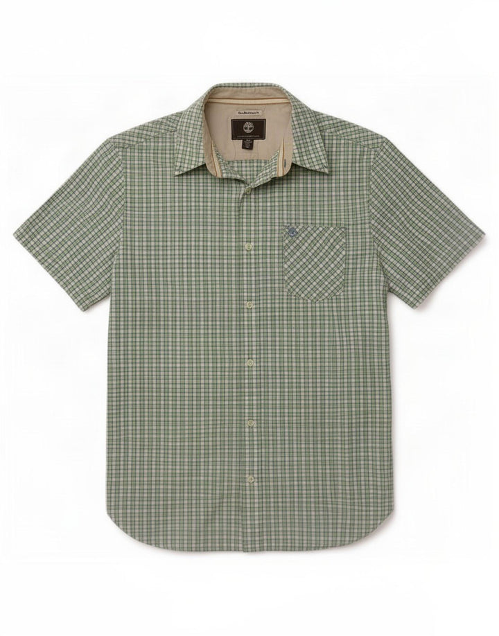 Camisa masculina Timberland Earthkeepers de manga curta pequena multicolorida guingão