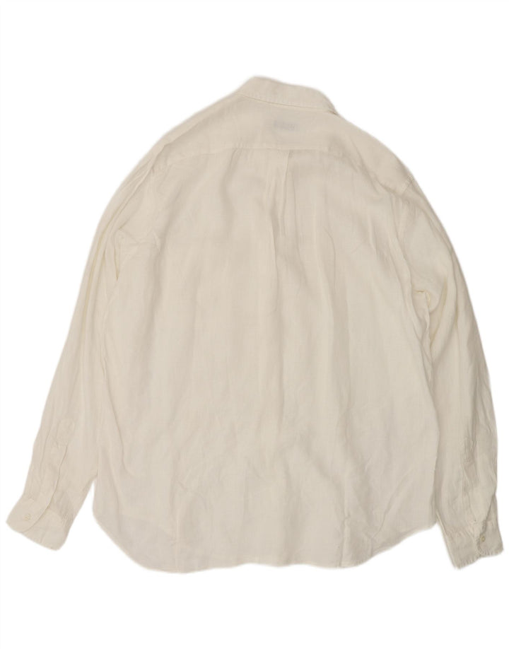 Camisa masculina Alberto Aspesi tamanho 42 16 1/2 grande branca