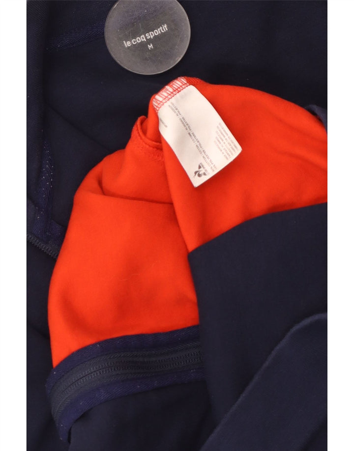 LE COQ SPORTIF Jaqueta masculina de agasalho médio azul marinho bloco colorido