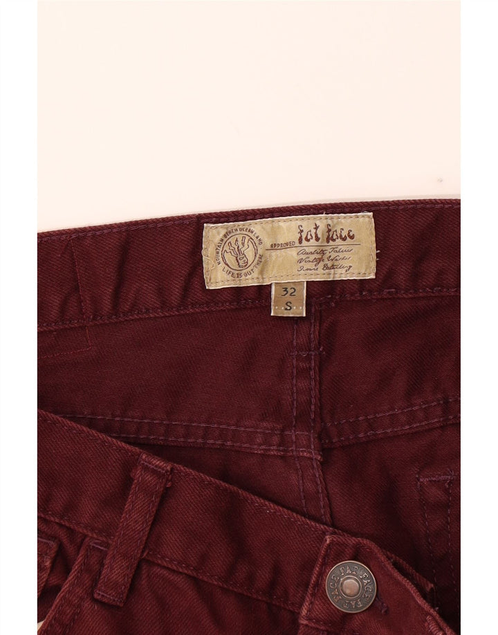 FAT FACE Mens Short Straight Jeans W32 L30 Burgundy Vintage Fat Face and Second-Hand Fat Face from Messina Hembry 