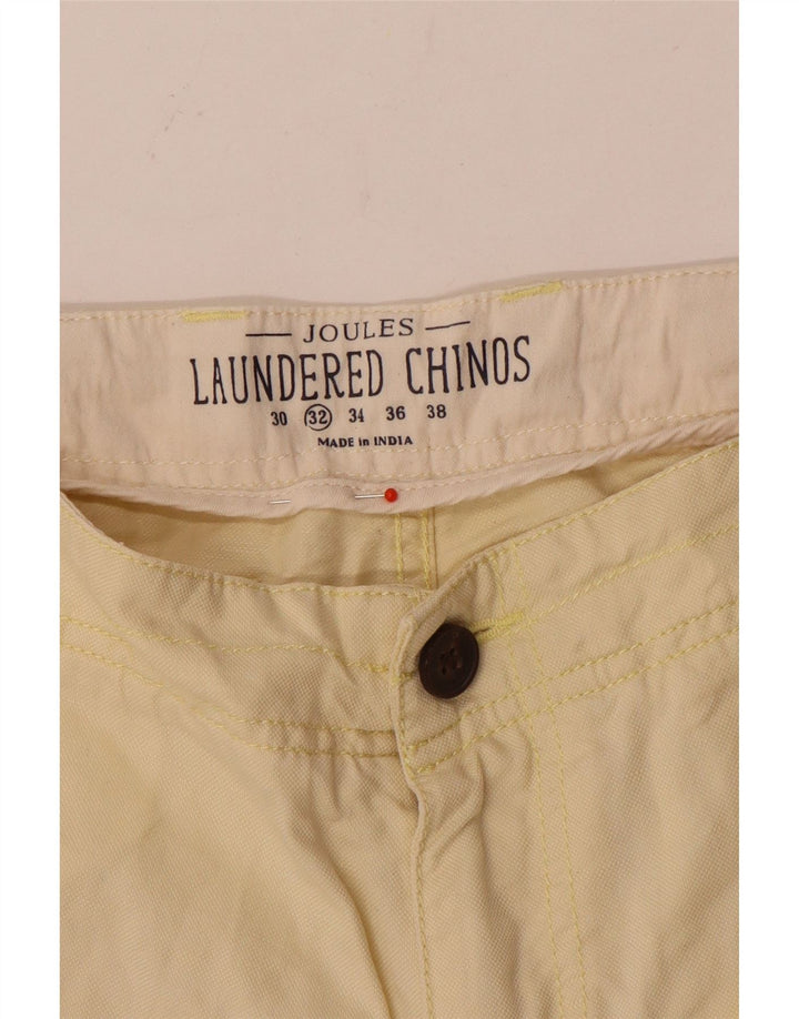 JOULES Mens Chino Shorts W32 Médio Amarelo
