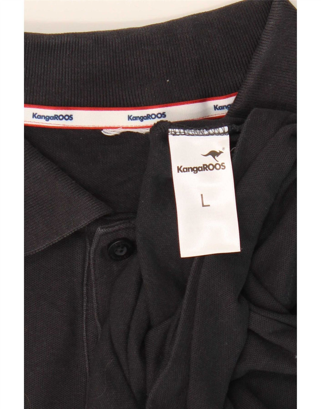 Camisa polo masculina Kangaroos grande algodão azul marinho