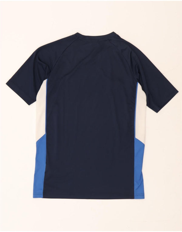 Camiseta Nike Boys Dri Fit Top 13-14 Anos XL Azul Marinho Colourblock