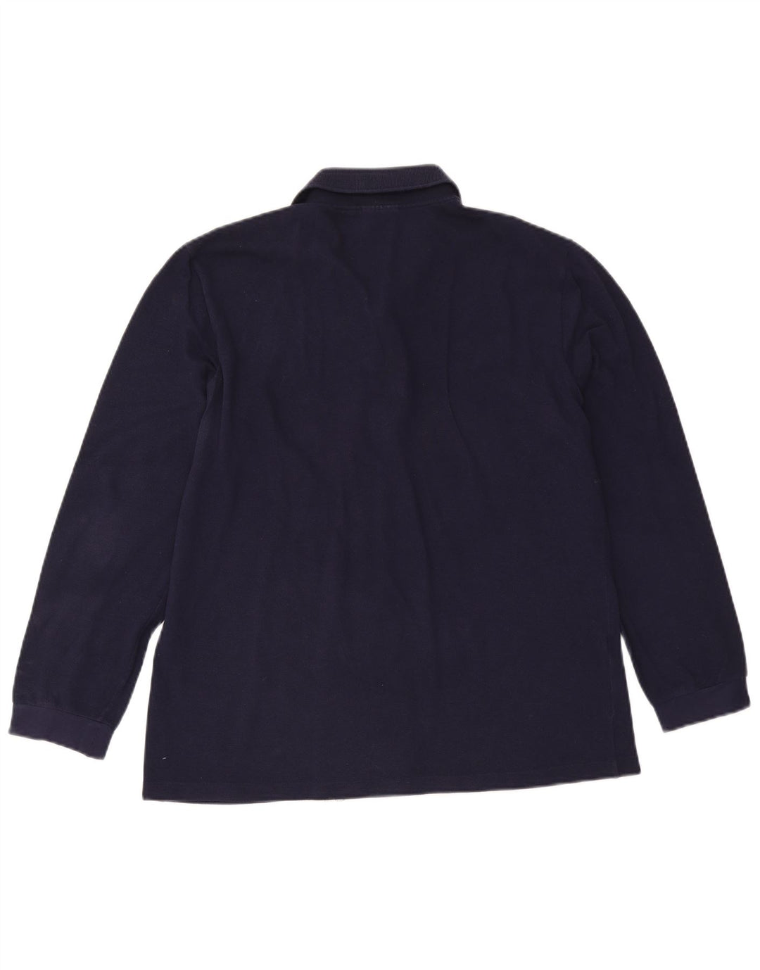 Lacoste camisa polo masculina de manga comprida tamanho 4 médio azul marinho algodão