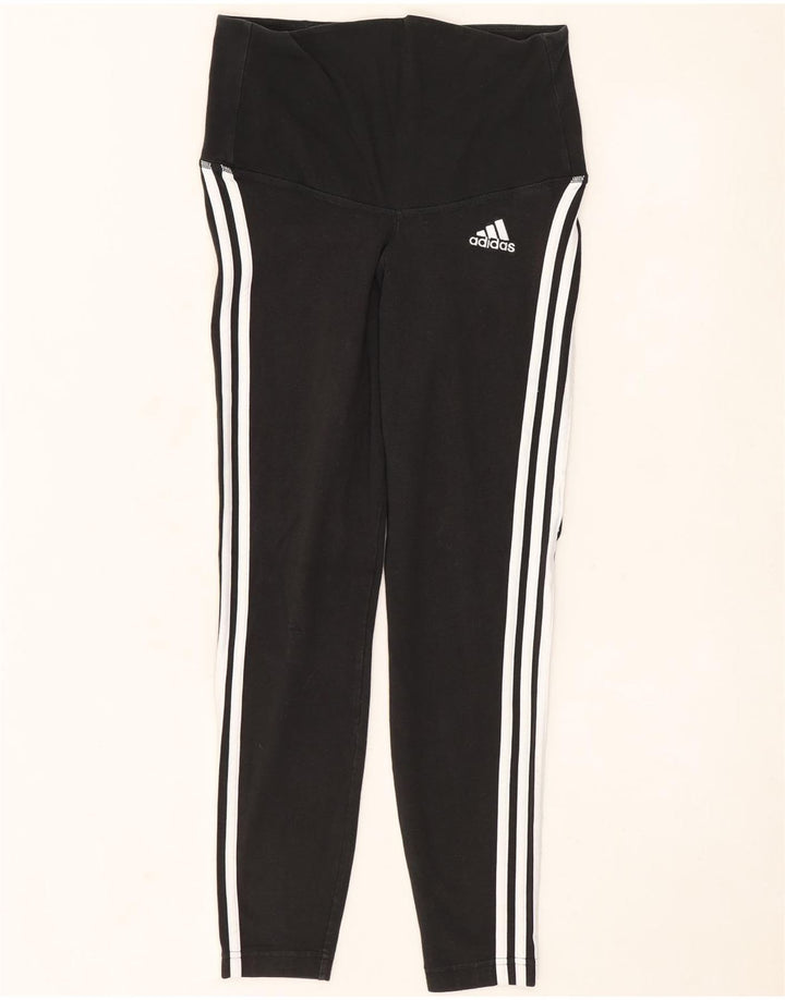 Leggings Adidas Femininas UK 12/14 Médio Algodão Preto