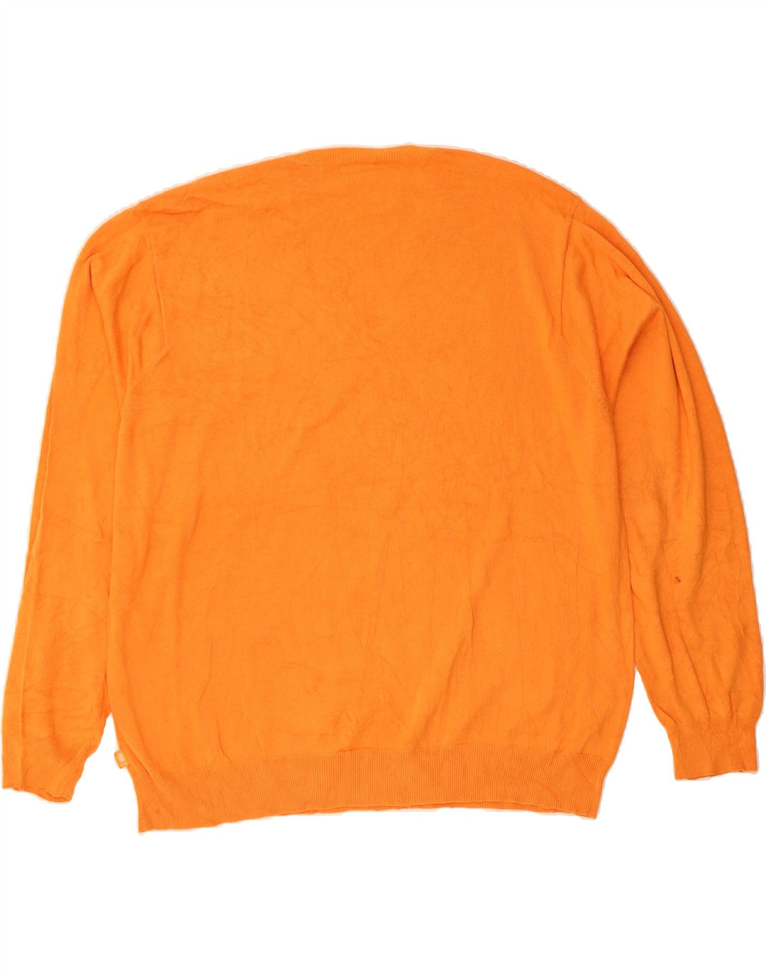 IZOD Mens V-Neck Jumper Sweater 2XL Orange Cotton Vintage Izod and Second-Hand Izod from Messina Hembry 