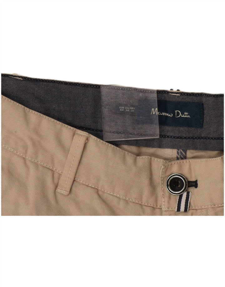 Massimo Dutti Mens Chino Shorts EU 44 Grande W34 Bege