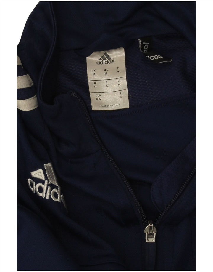 Adidas Mens Climacool Tracksuit Top Jacket Médio Azul Marinho Colorblock