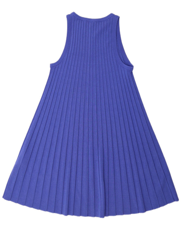 COS Womens Sleeveless Tent Dress UK 14 Medium Blue Cotton