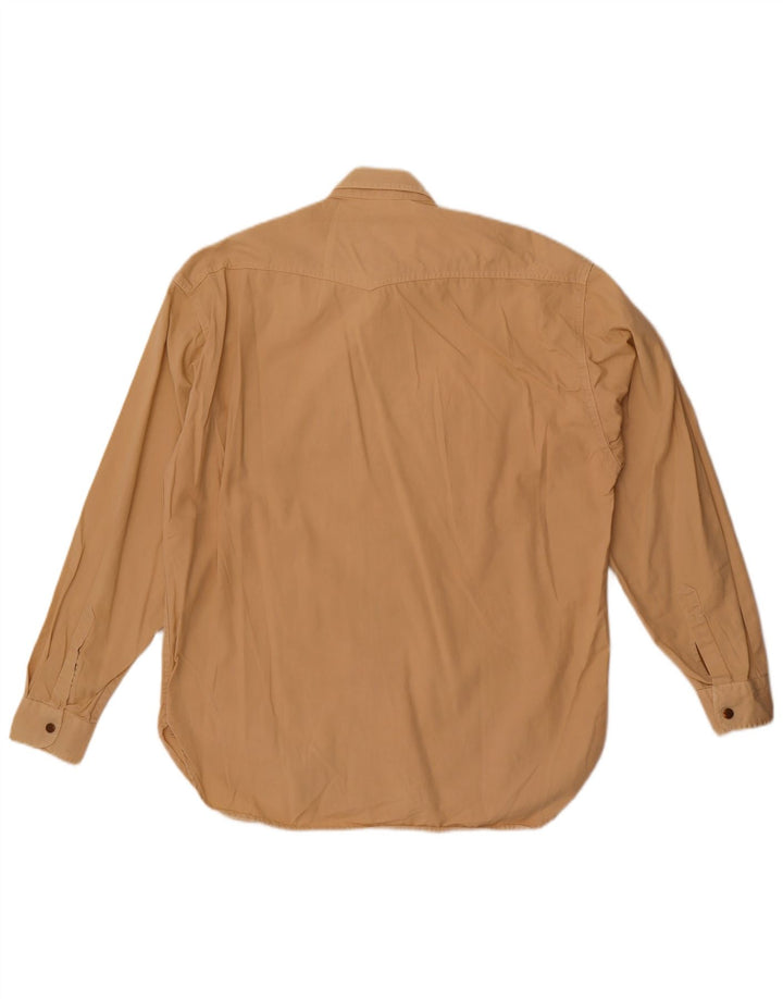 Camisa masculina Casucci de algodão bege médio