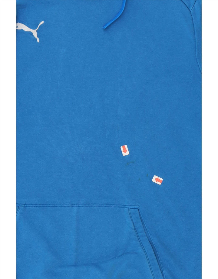 PUMA Mens Hoodie Jumper Large Blue Vintage Puma and Second-Hand Puma from Messina Hembry 