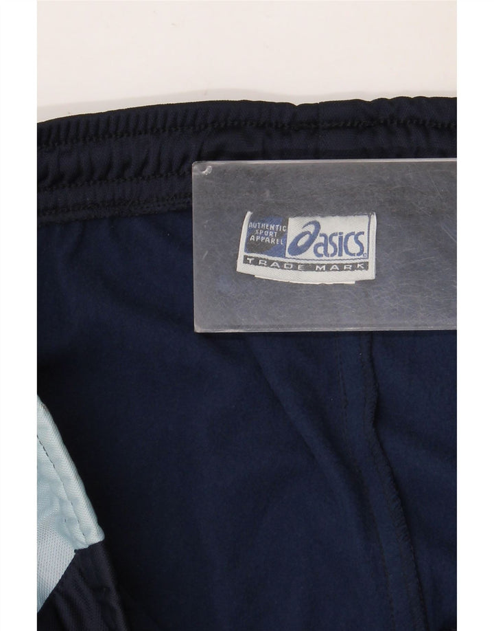 Calça de treino masculina Asics XL azul marinho Colourblock poliéster