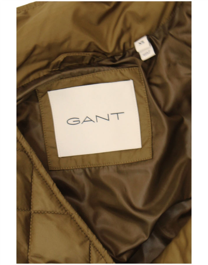 Jaqueta acolchoada superdimensionada feminina Gant Reino Unido 6 XS cáqui