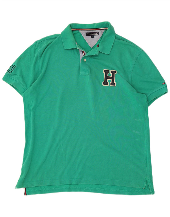 Camisa polo masculina TOMMY HILFIGER grande verde