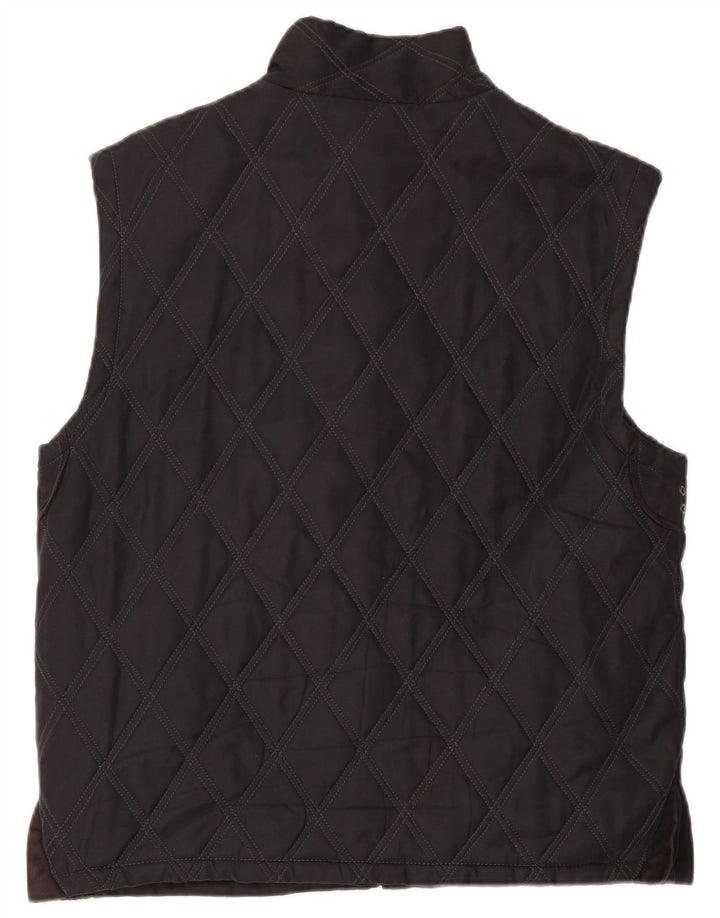 Colete acolchoado feminino Mila Schon EU 52 4XL poliéster preto