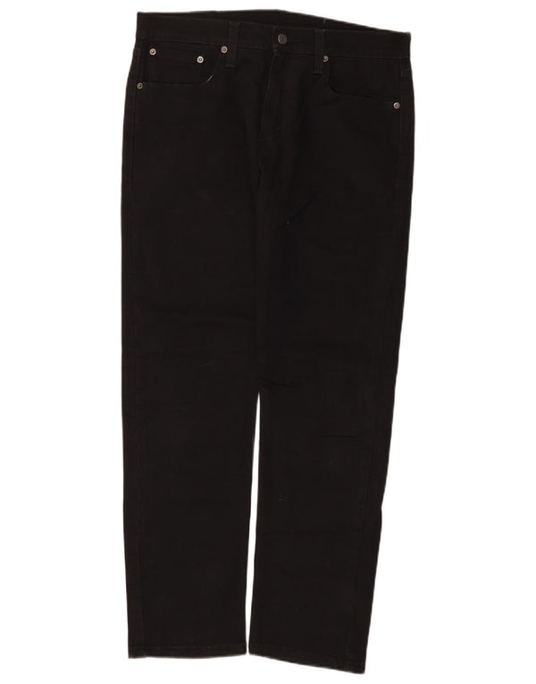 Levi's Masculino 502 Tapered Jeans W32 L30 Algodão Preto