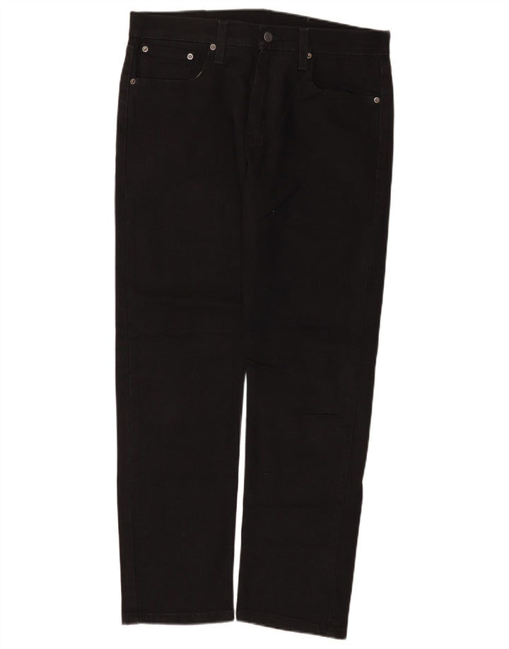 Levi's Masculino 502 Tapered Jeans W32 L30 Algodão Preto