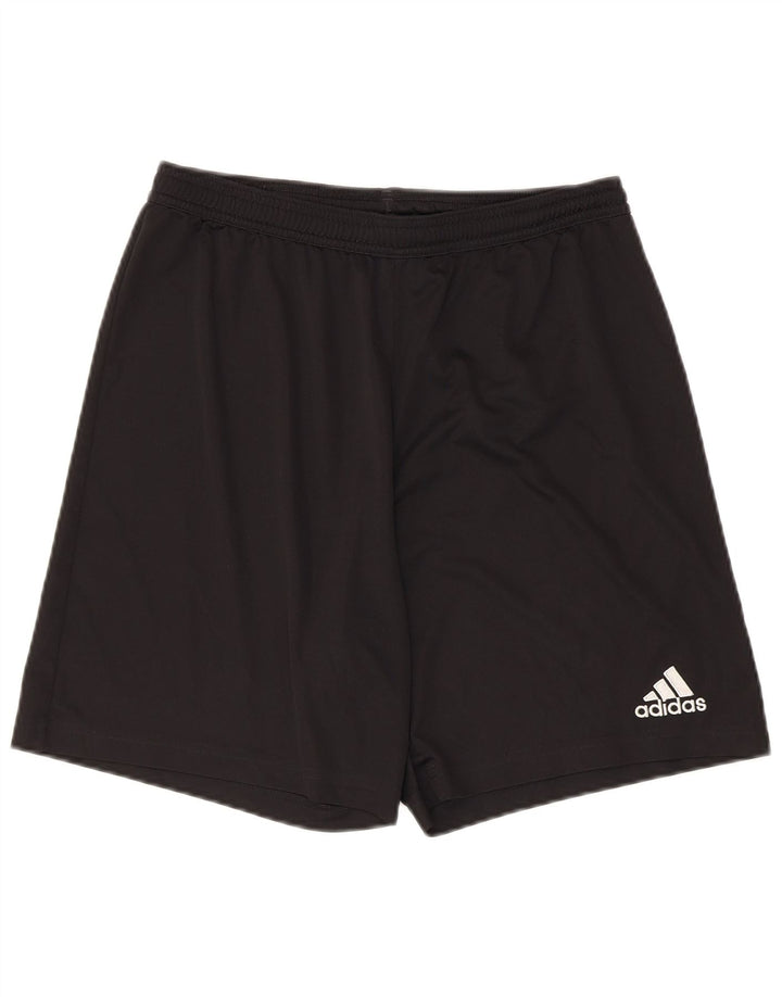 Shorts esportivos masculinos Adidas grande poliéster preto