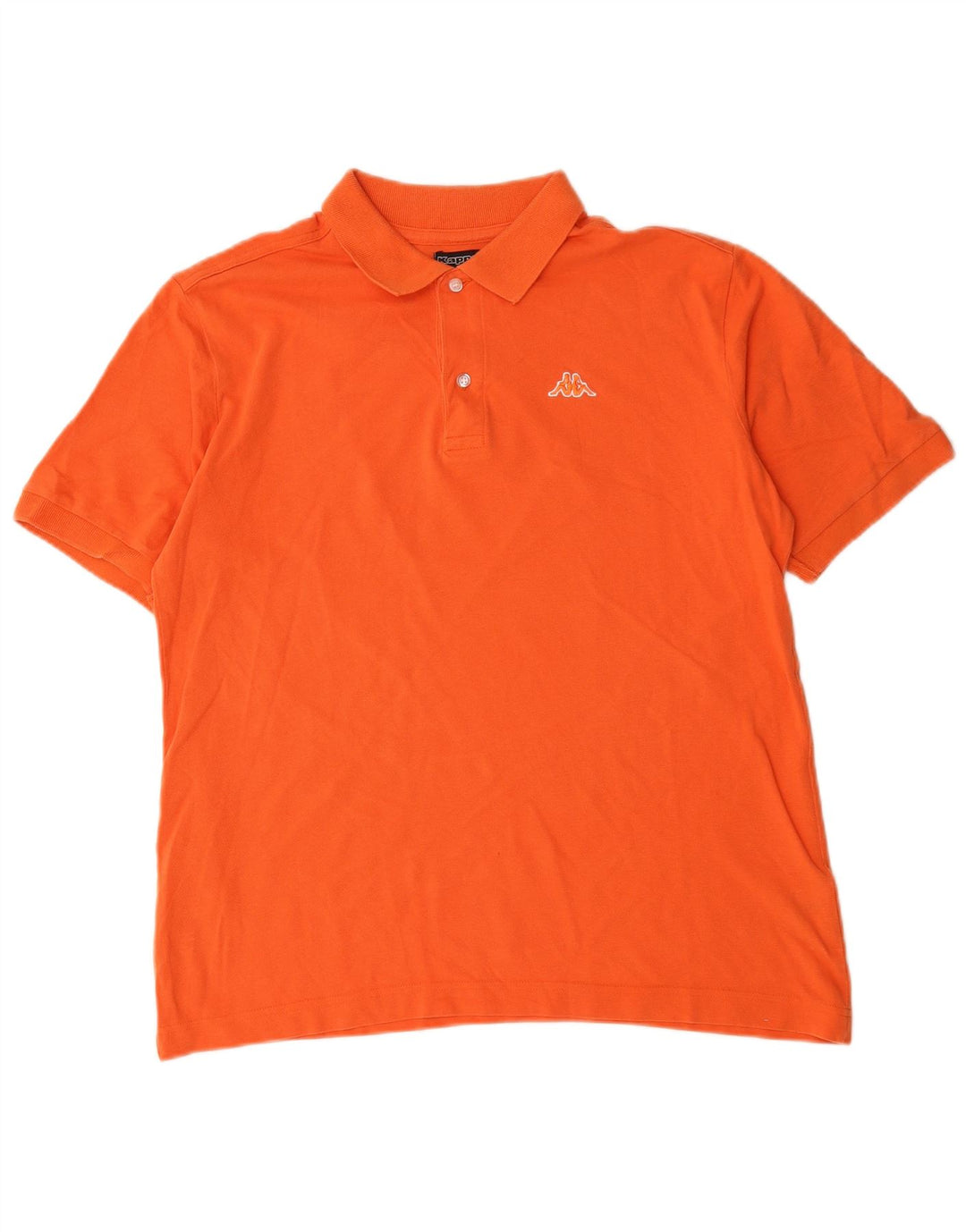 Camisa polo masculina Kappa médio algodão laranja