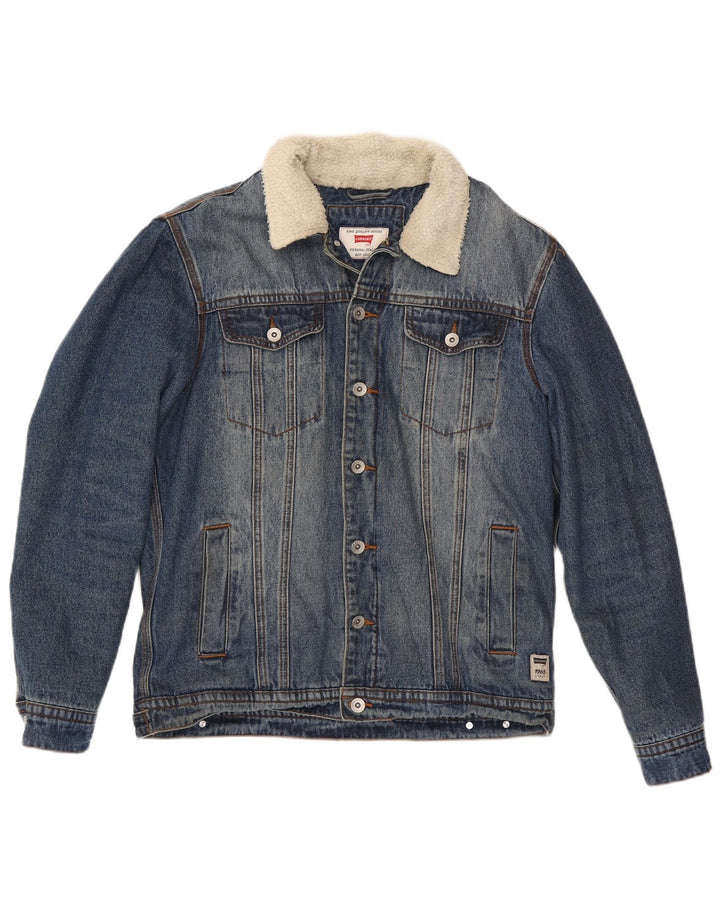 Jaqueta jeans masculina Carrera 440 UK 38 azul médio