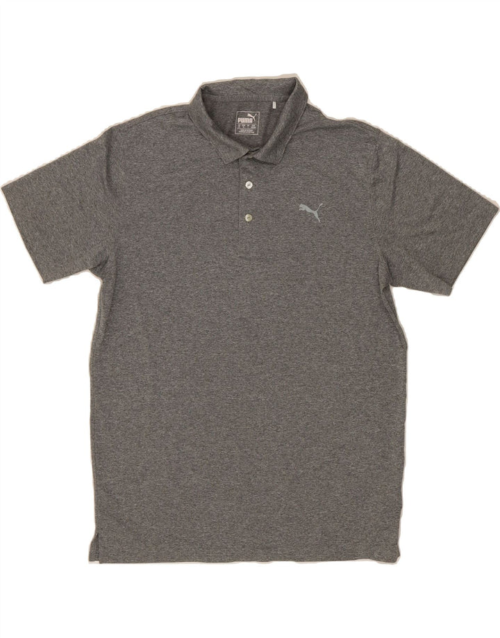 PUMA Mens Polo Shirt Large Grey Polyester Vintage Puma and Second-Hand Puma from Messina Hembry 