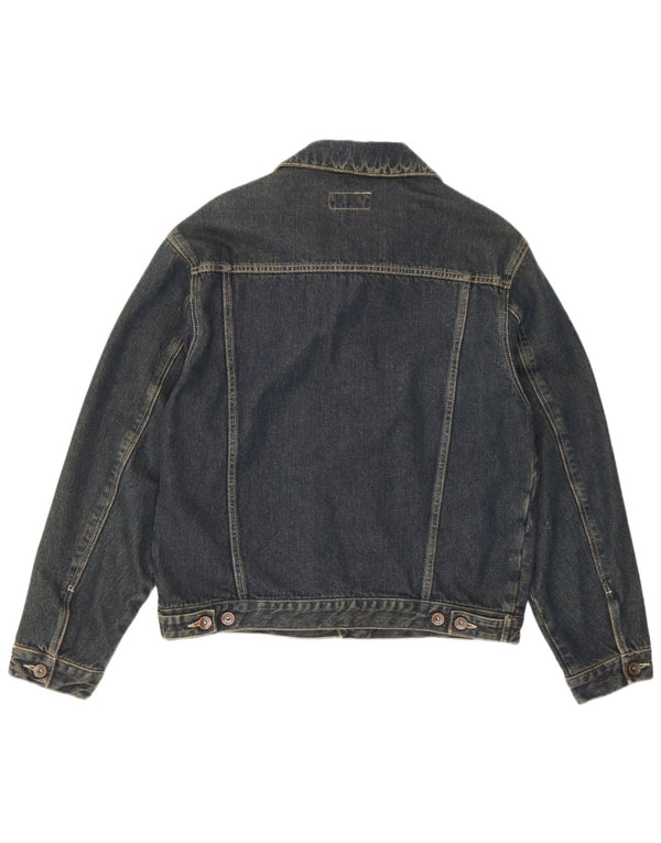 Jaqueta jeans masculina WPM Reino Unido 38 algodão azul médio