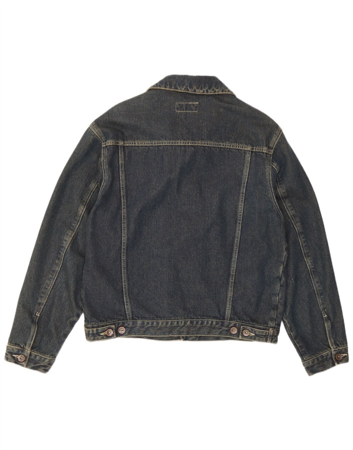 Jaqueta jeans masculina WPM Reino Unido 38 algodão azul médio