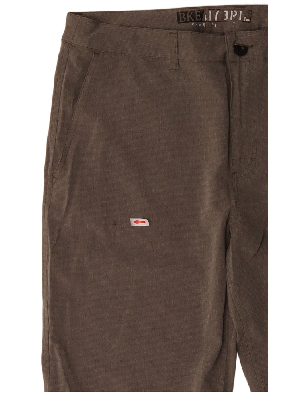 Shorts Chino Masculino BKE W33 Poliéster Cinza Médio
