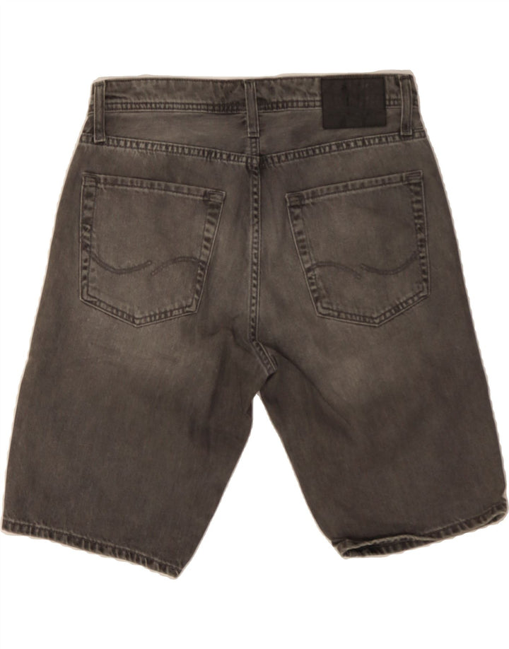 JACK & JONES Mens Regular Fit Denim Shorts Small W29  Grey Cotton Vintage Jack & Jones and Second-Hand Jack & Jones from Messina Hembry 