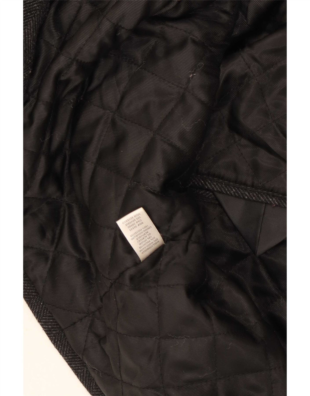 Casaco masculino Calvin Klein Pea UK 40 grande lã espinha de peixe cinza