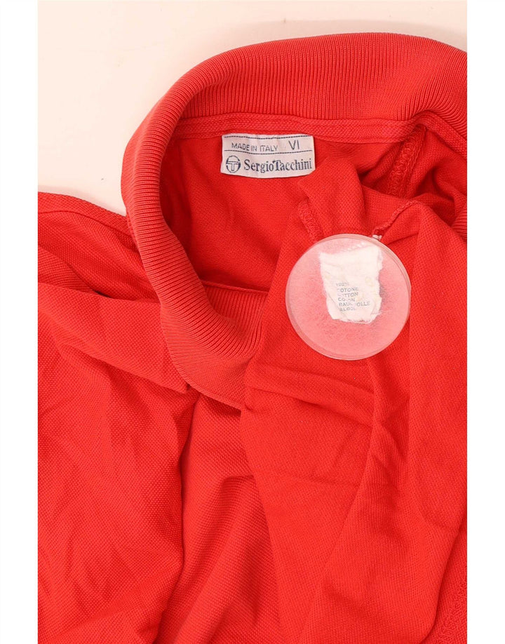 Camisa polo masculina Sergio Tacchini médio algodão vermelho