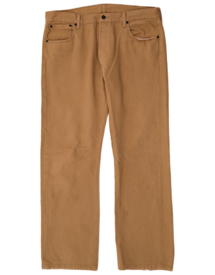 Levi's Masculino 501 Straight Jeans W36 L30 Algodão Bege