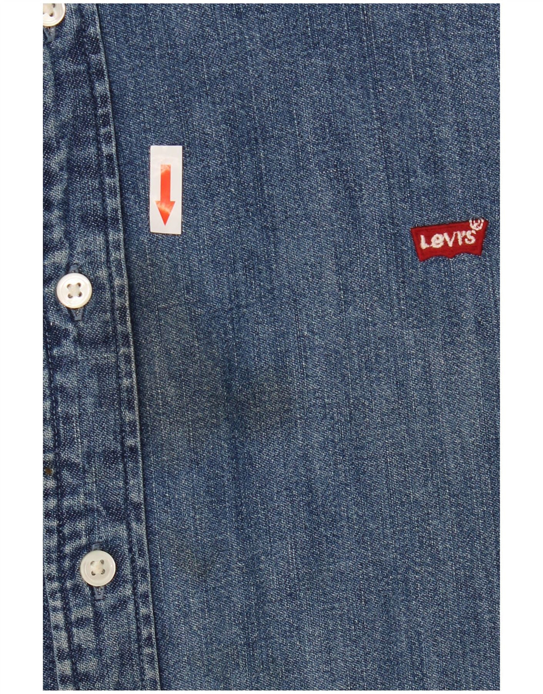 Camisa jeans masculina Levi's XL azul algodão
