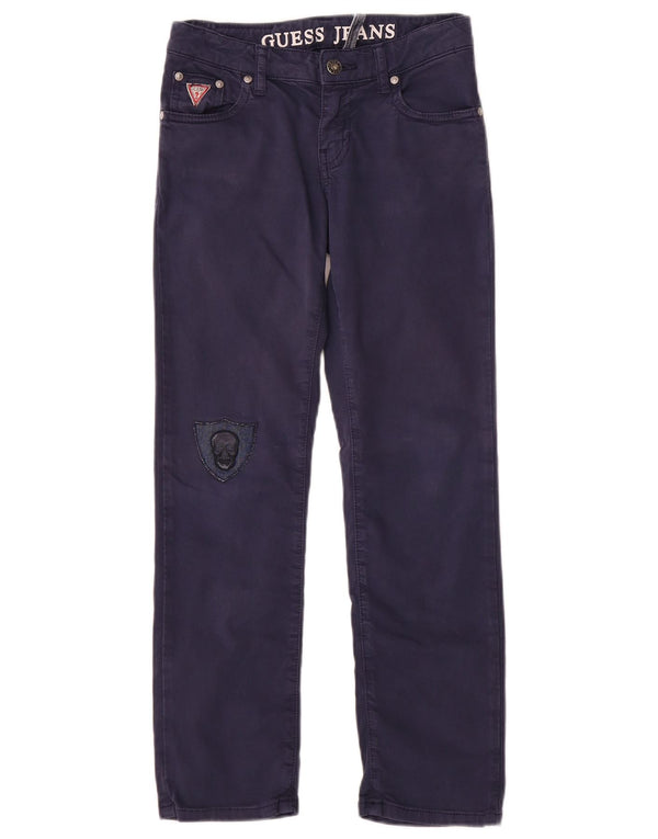 Guess Girls Jeans Slim 9-10 Anos W26 L25 Azul Marinho Algodão