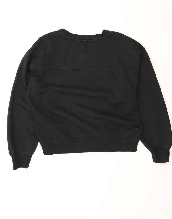 Zara moletom feminino jumper UK 16 grande algodão preto