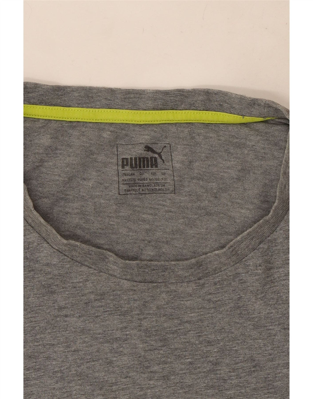 Camiseta masculina Puma Graphic 2XL cinza manchada