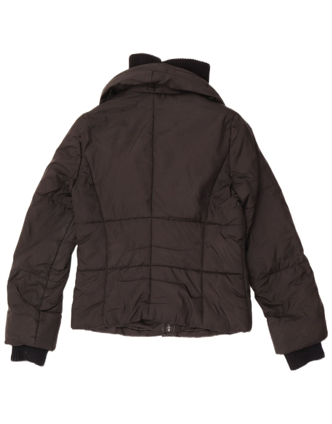 Jaqueta acolchoada feminina Zara EU 38 poliéster preto pequeno